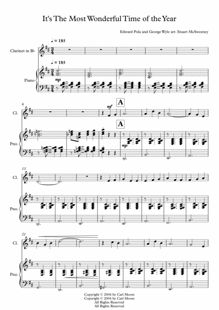 The Most Wonderful Time Of The Year Clarinet Solo Page 2