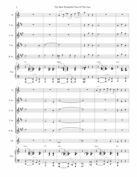 The Most Wonderful Time Of The Year For Saxophone Quartet Page 2