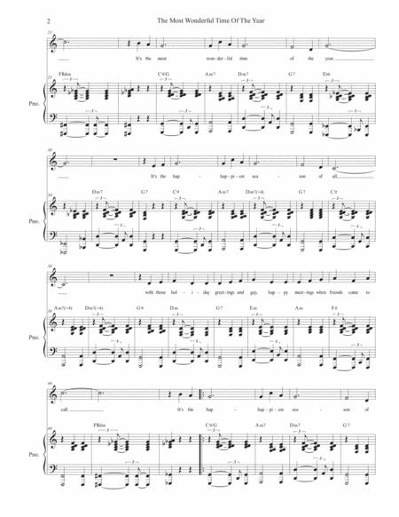 The Most Wonderful Time Of The Year Unison Choir Page 2