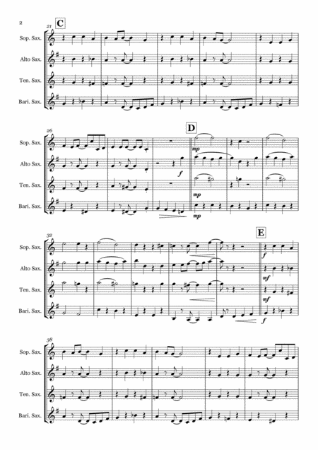 The Muppet Show Theme Saxophone Quartet Satb Page 2