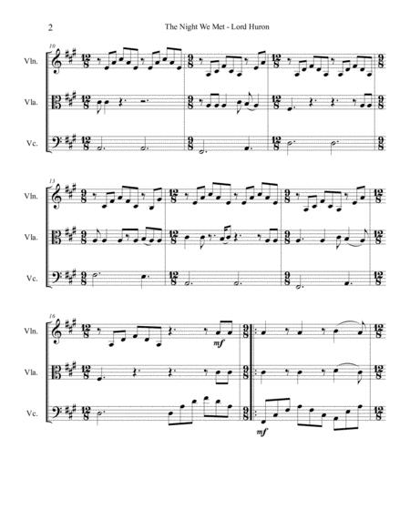 The Night We Met Lord Huron Arranged For String Trio Page 2