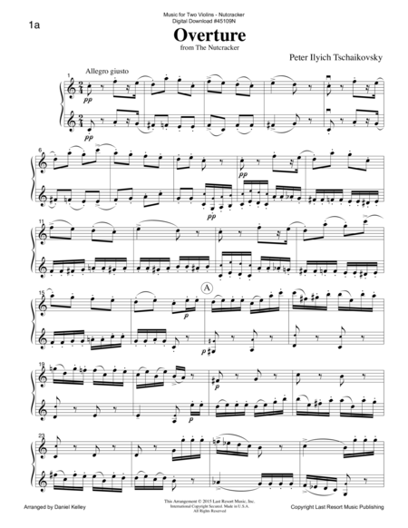The Nutcracker For Violin Duet Music For Two Violins Page 2