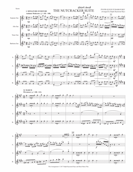 The Nutcracker Short And Suite For Saxophone Quartet Page 2