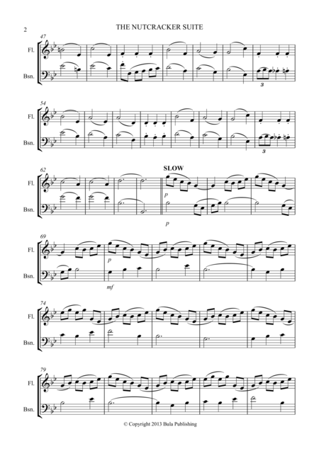 The Nutcracker Suite Flute Bassoon Duet Waltz Of The Flowers The Magic Castle On The Mountain Of Sweets Dance Of The Reed Flutes Page 2