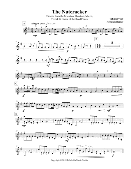 The Nutcracker Violin Solo Medley Page 2