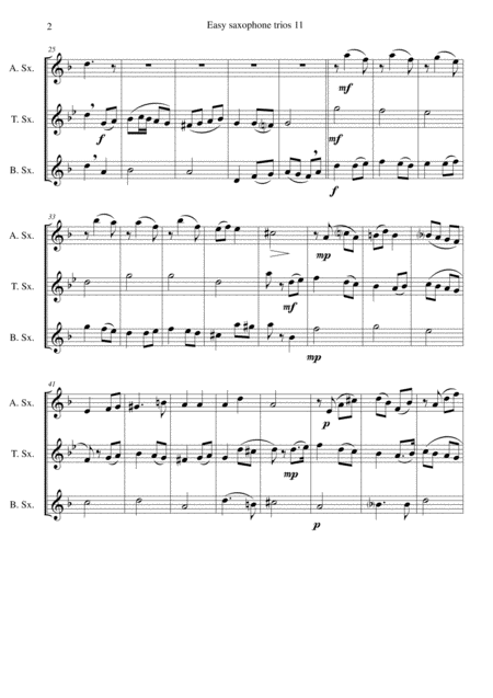 The Oak And The Ash A North Country Maid For Saxophone Trio Page 2