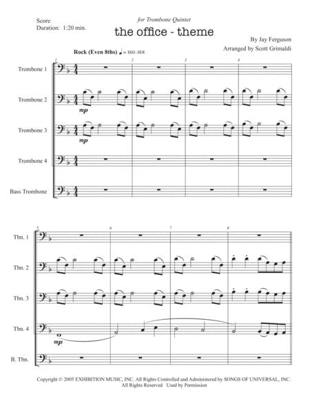 The Office Theme For Trombone Quintet Page 2