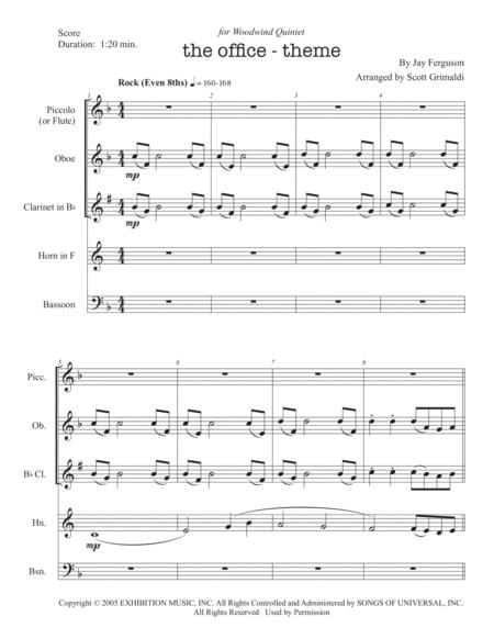 The Office Theme For Woodwind Quintet Page 2