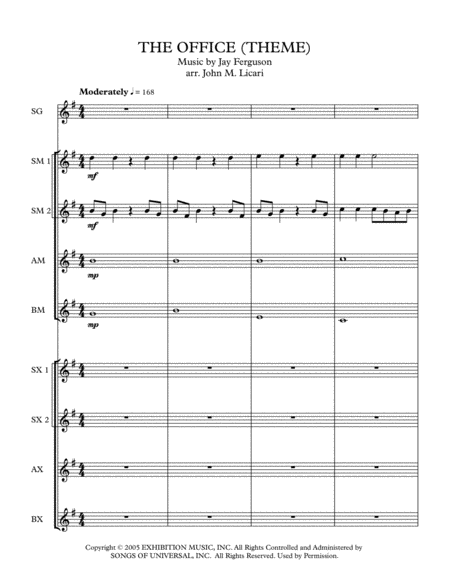 The Office Theme Orff Ensemble Easy Version Page 2