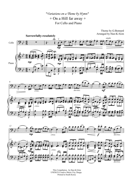 The Old Rugged Cross For Cello And Piano Page 2