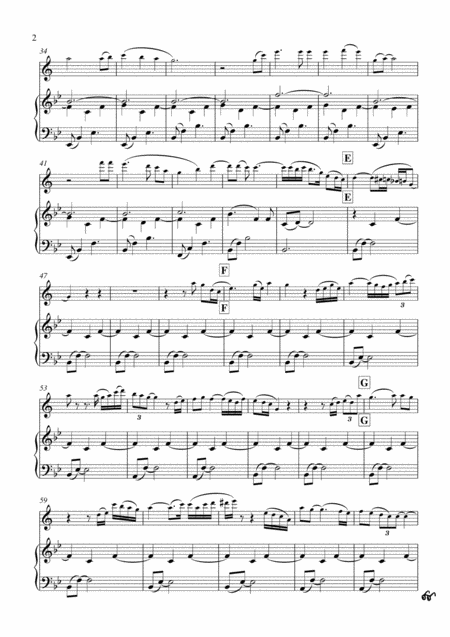 The Old Rugged Cross Piano Tenor Sax Early Intermediate Page 2