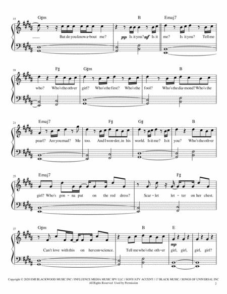 The Other Girl Intermediate Piano Page 2