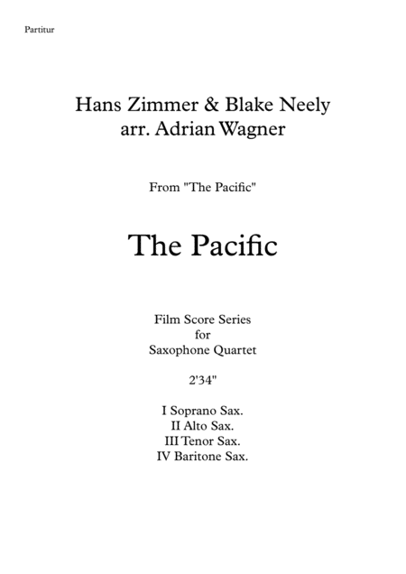 The Pacific Hans Zimmer Blake Neely Saxophone Quartet Satb Arr Adrian Wagner Page 2