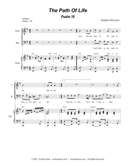 The Path Of Life Psalm 16 Duet For Tenor And Bass Solo Page 2