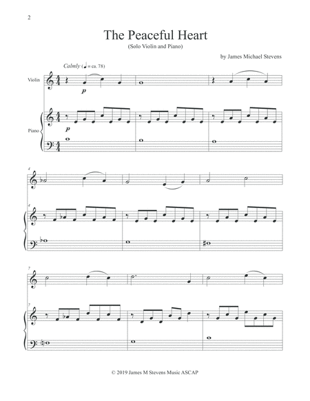 The Peaceful Heart Violin Piano Page 2