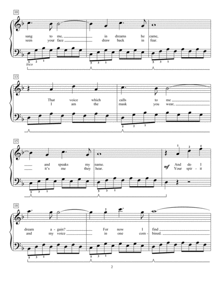 The Phantom Of The Opera Arr Fred Kern Page 2