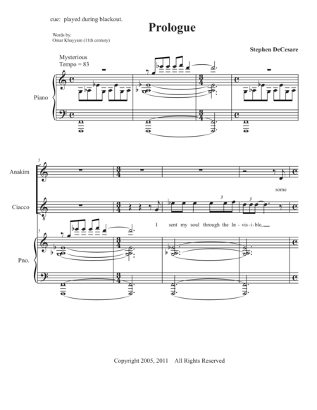 The Picture Of Dorian Gray The Musical Piano Vocal Score Part 1 Page 2