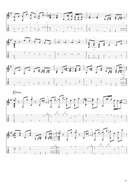 The Pink Panther For Solo Fingerstyle Guitar Page 2
