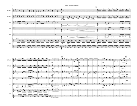 The Planets Jupiter For Brass Quintet And Piano Page 2