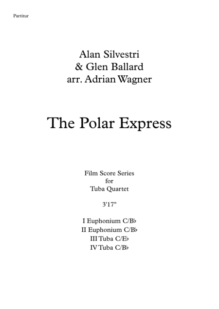 The Polar Express Alan Silvestri Tuba Quartet Arr Adrian Wagner Page 2