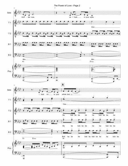 The Power Of Love Tenor Solo Ttbb Piano Page 2