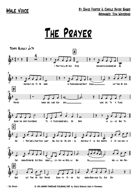 The Prayer 7 Piece Pop Chart Page 2