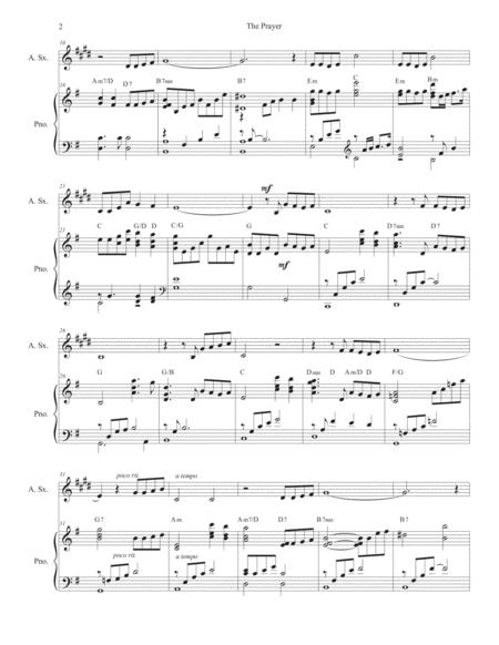 The Prayer Alto Saxophone And Piano Page 2