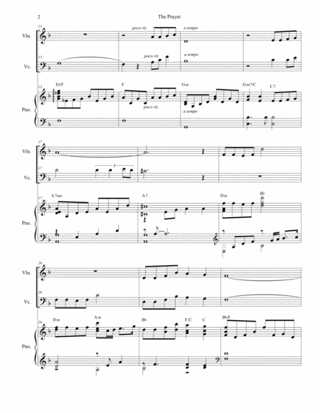The Prayer Duet For Violin And Cello Page 2