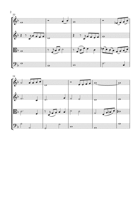 The Prayer For String Quartet Score And Parts Page 2