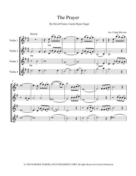 The Prayer For Violin Quartet Page 2