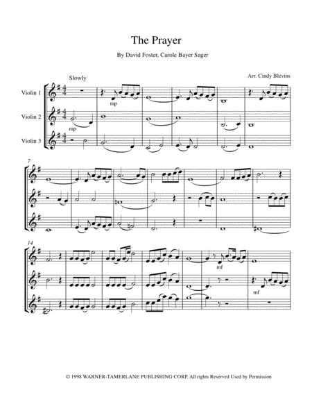 The Prayer For Violin Trio Page 2