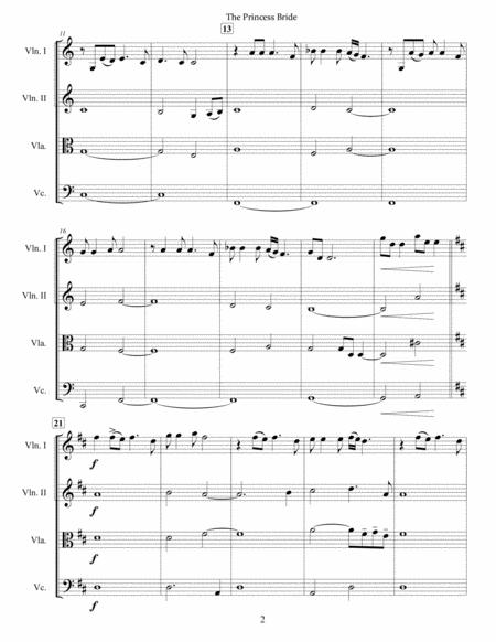 The Princess Bride String Quartet Page 2