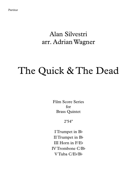 The Quick And The Dead Alan Silvestri Brass Quintet Arr Adrian Wagner Page 2