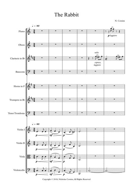 The Rabbit N Cossins Original Orchestral Composition Page 2