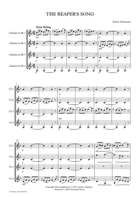 The Reapers Song Clarinet Quartet Page 2