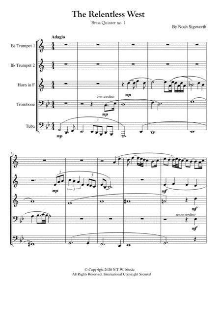 The Relentless West Brass Quintet Page 2