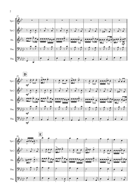 The Rhythm Of Life Brass Quintet Page 2