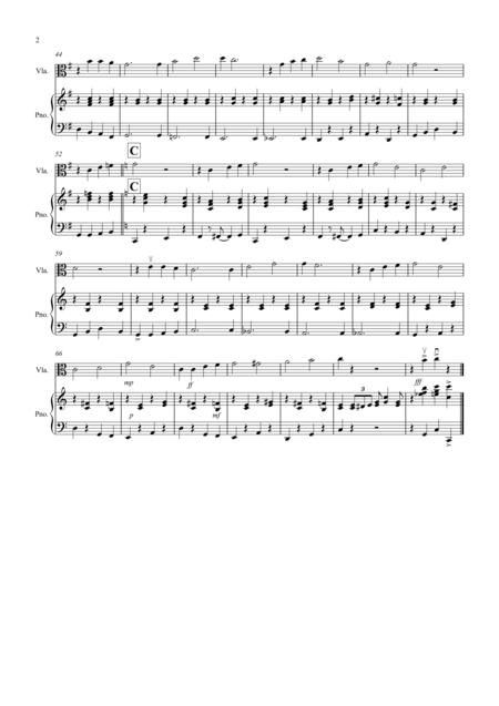 The Saints Jazzy Style For Viola And Piano Page 2