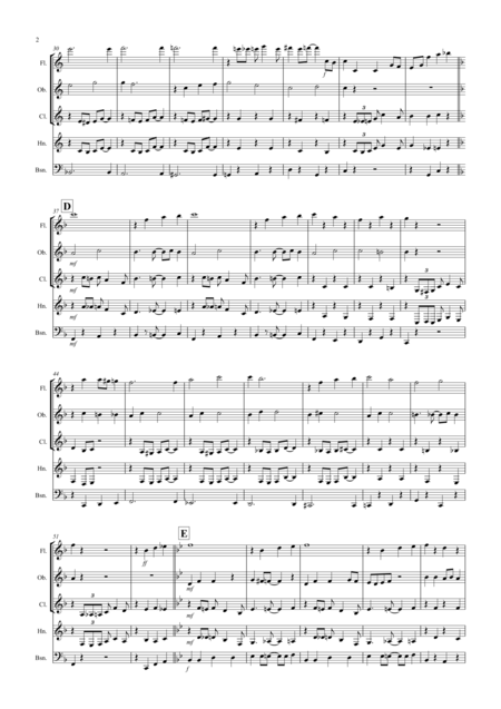 The Saints Jazzy Style For Wind Quintet Page 2