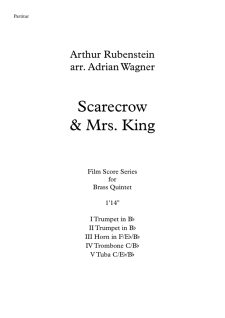 The Scarecrow Mrs King Brass Quintet Arr Adrian Wagner Page 2