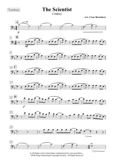 The Scientist Trombone And Piano Page 2