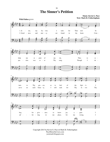 The Sinners Petition An Original Hymn Page 2