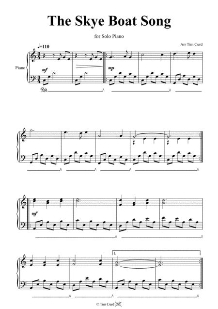 The Skye Boat Song For Piano Page 2