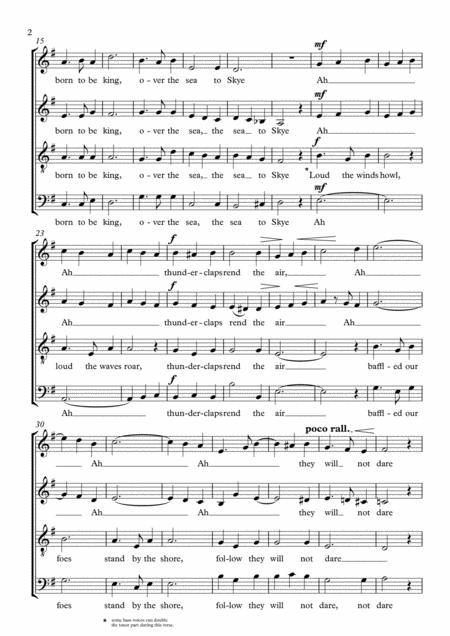 The Skye Boat Song For Satb Choir Page 2