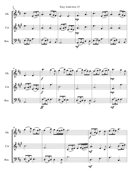 The Skye Boat Song Speed Bonny Boat For Double Reed Trio Oboe Cor Anglais Bassoon Page 2