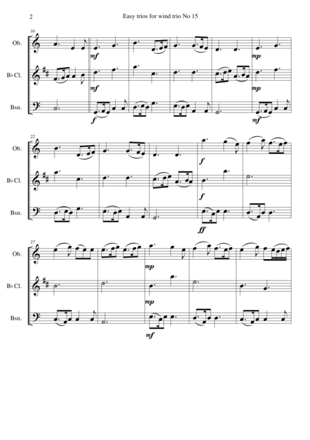 The Skye Boat Song Speed Bonny Boat For Wind Trio Oboe Clarinet Bassoon Page 2