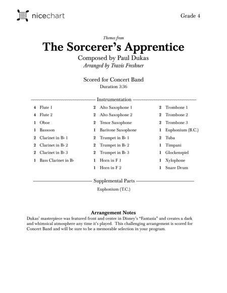 The Sorcerers Apprentice Themes From Score Parts Page 2