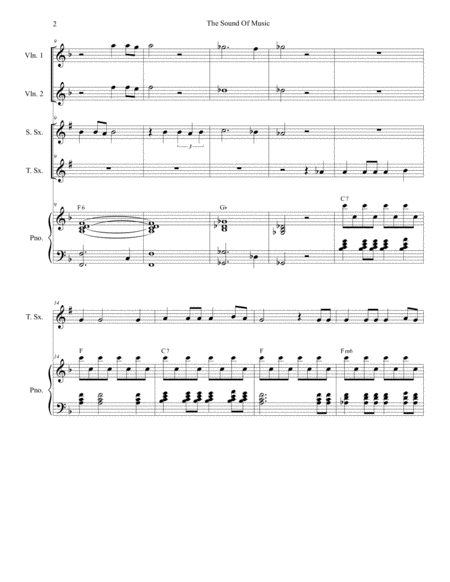 The Sound Of Music Duet For Soprano And Tenor Saxophone Page 2