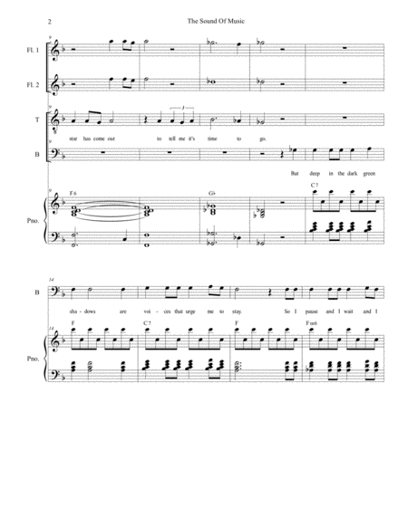 The Sound Of Music Duet For Tenor And Bass Solo Page 2