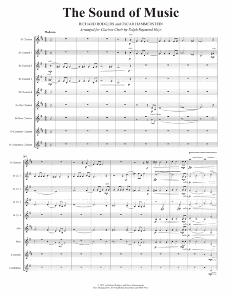 The Sound Of Music For Clarinet Choir Page 2